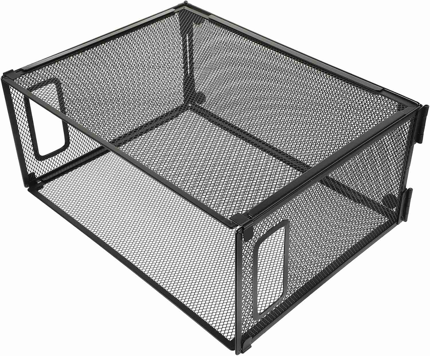 Cabilock Magazine File Holder File Holder Mesh Design Book Storage Rack File Organizer for Desk File Storage Rack Desk Book Organizer Book Shelf Paper Office Wrought Iron Magazine Rack