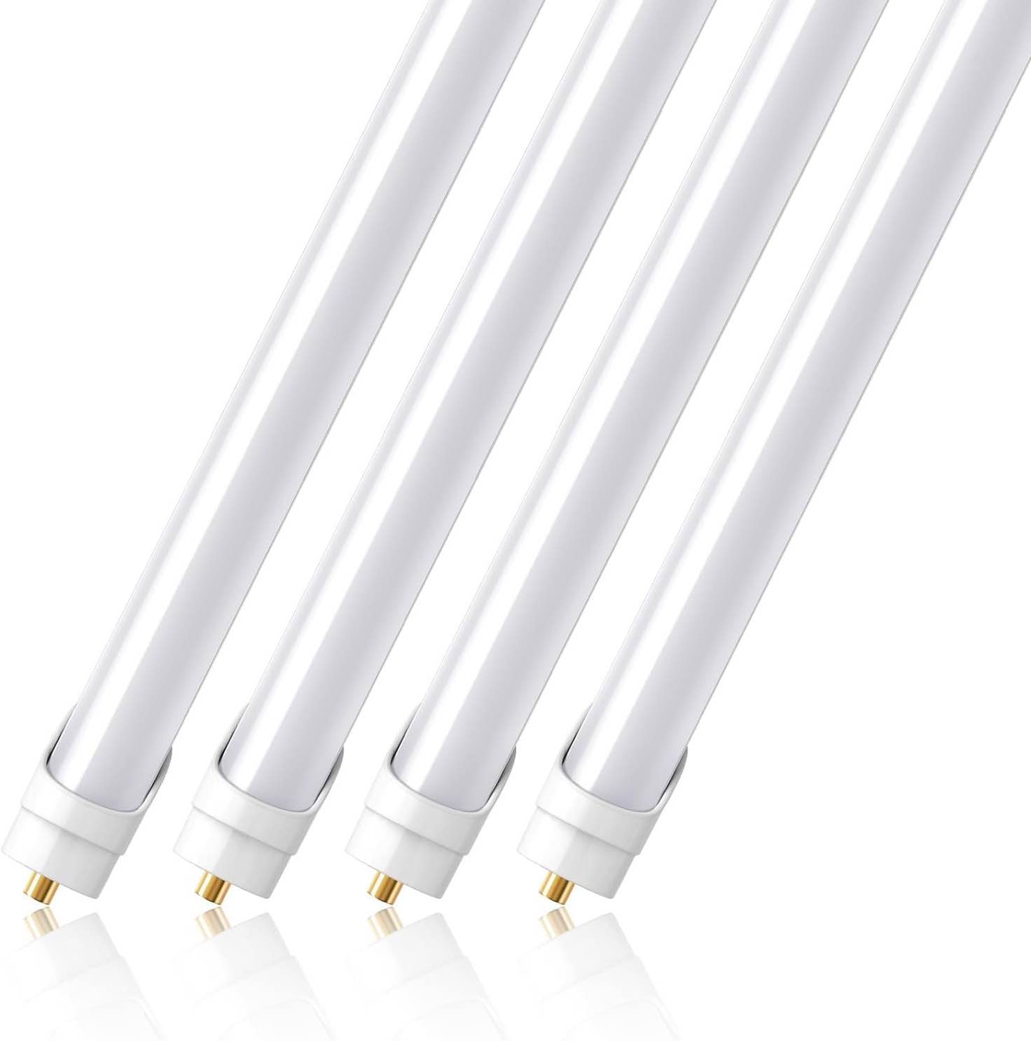 Barrina 8FT LED Bulbs, 44W 4500 Lumen 6500K Super Birght Light, T8 T10 T12 LED Fluorescent