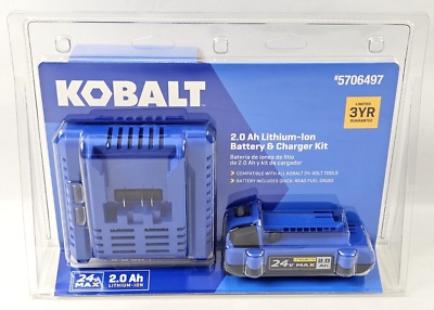 Genuine Kobalt 24V MAX 2.0Ah Lithium-Ion Battery & Charger Kit #KBC 1224-03 | eBay I