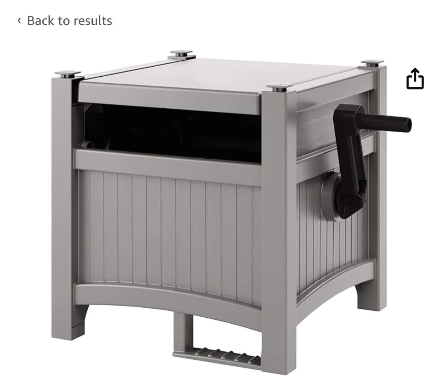 grey hose and container 