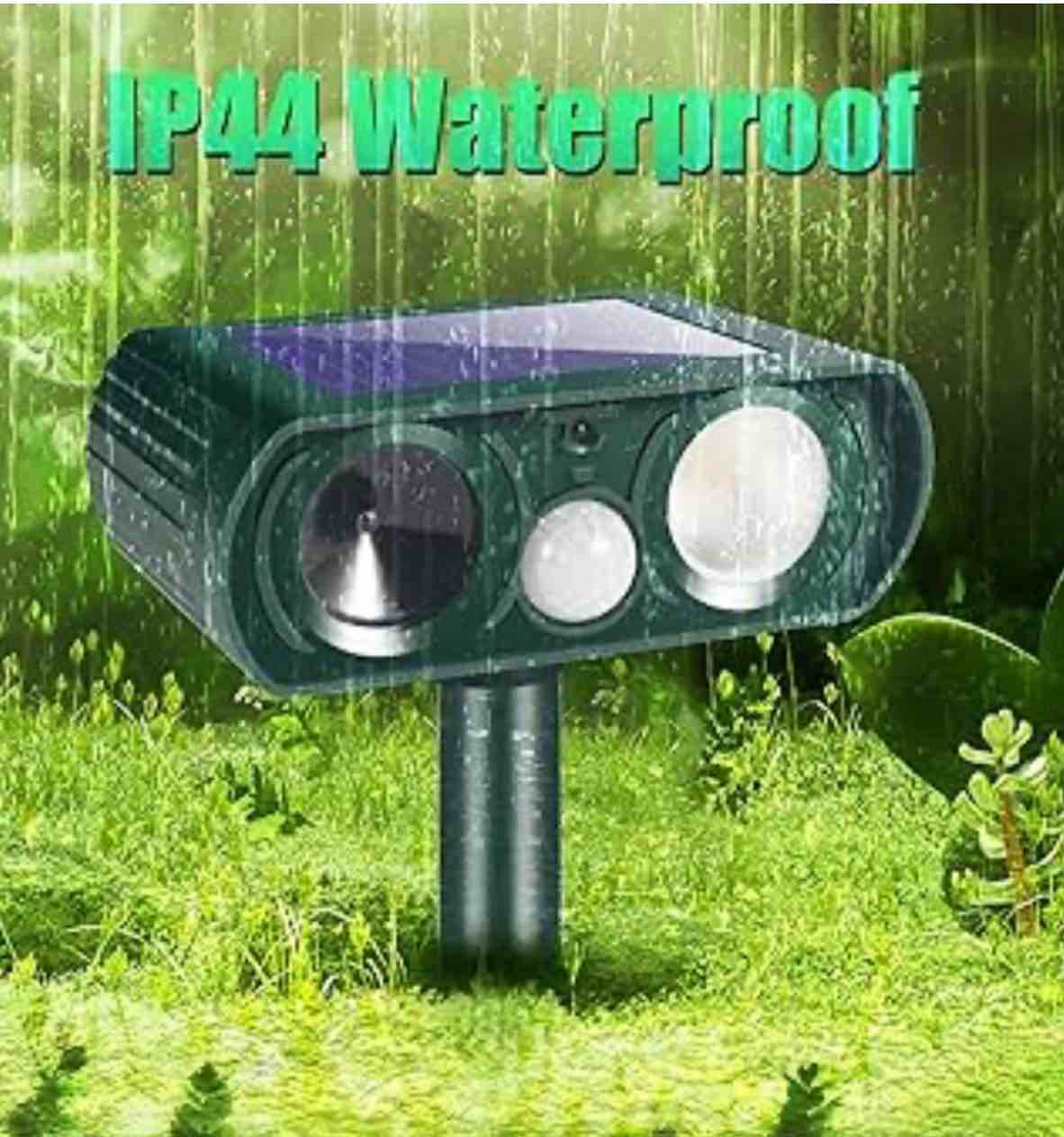 solar ultrasonic animal repellent lights