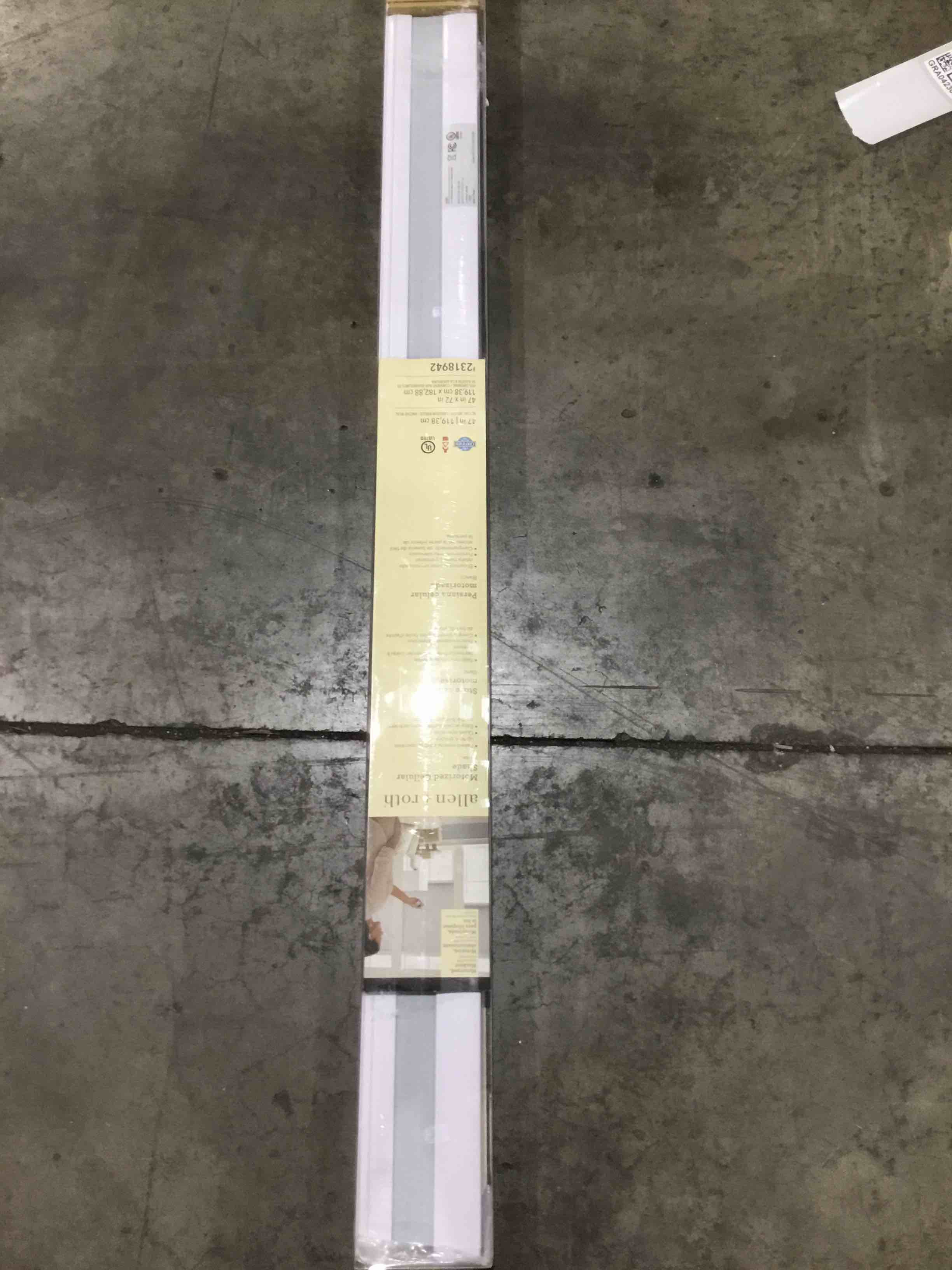 allen + roth 70-in x 72-in White Room Darkening Blackout Cordless Motorized Cellular Shade