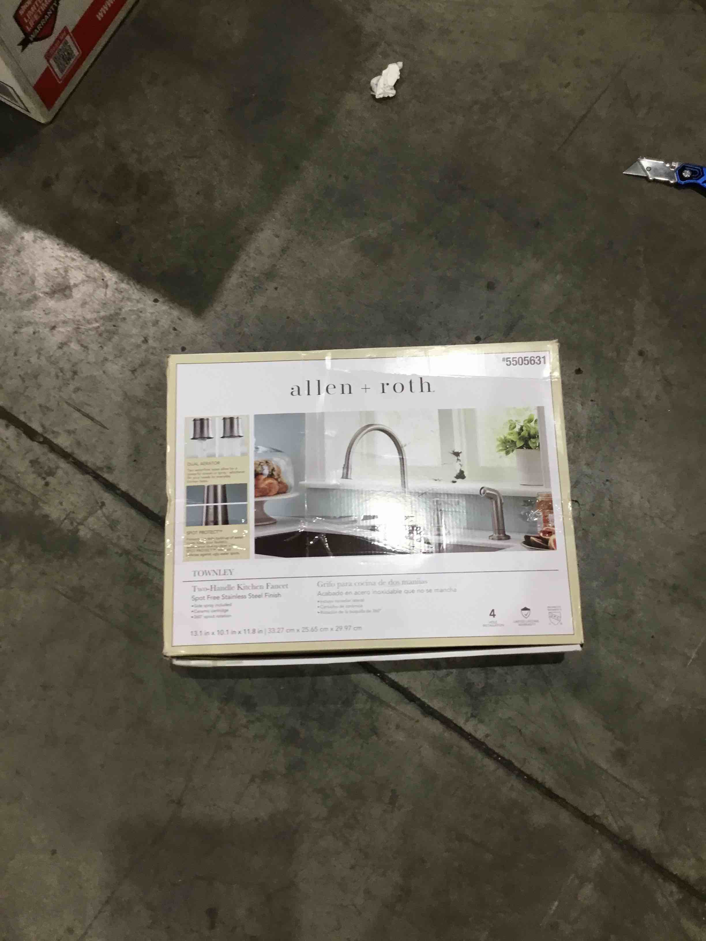 allen + roth Townley Oil Rubbed Bronze Double Handle Kitchen Faucet with Sprayer (Deck 