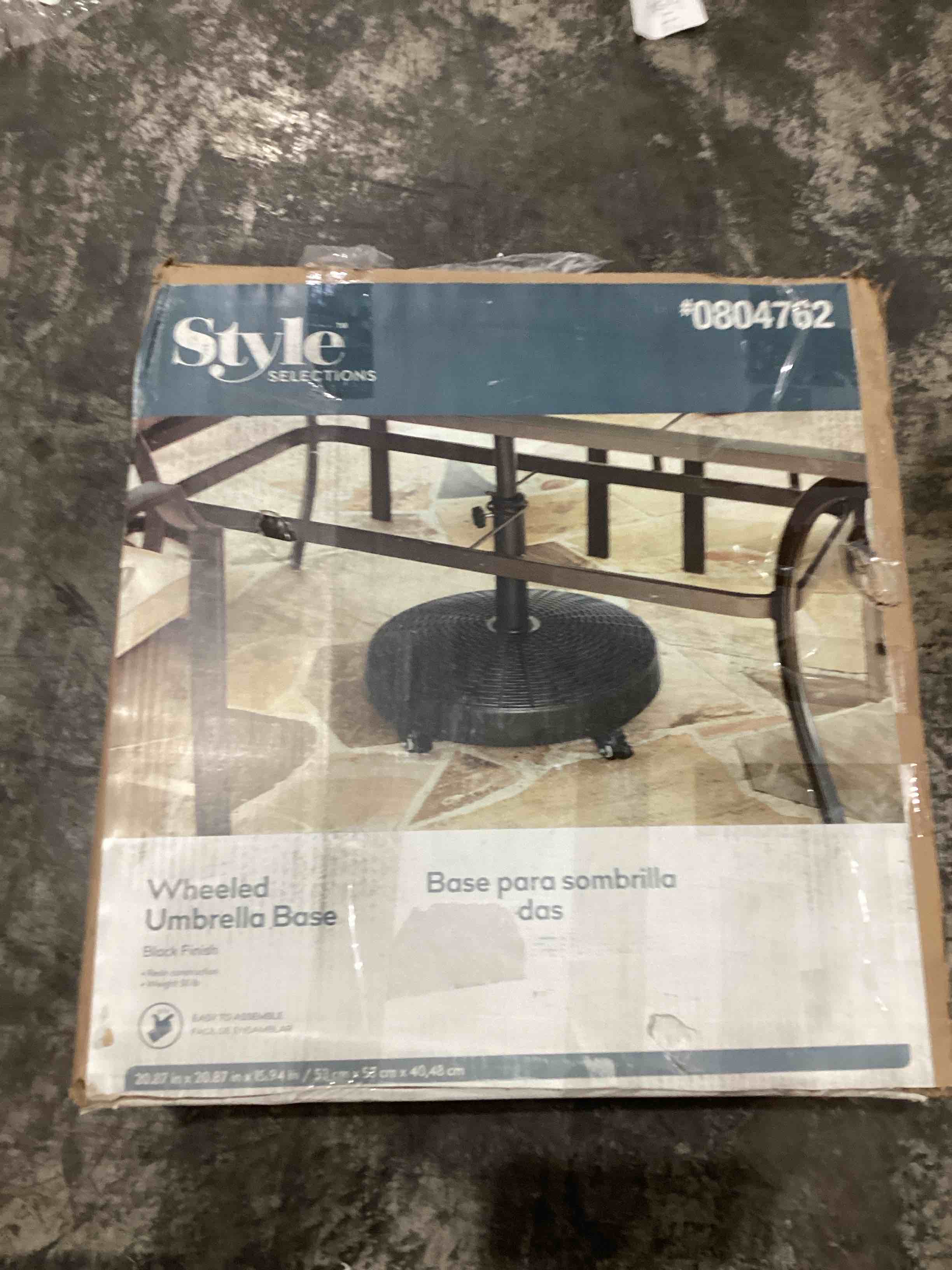 Style Selections Umbrella base Black Patio Umbrella Base