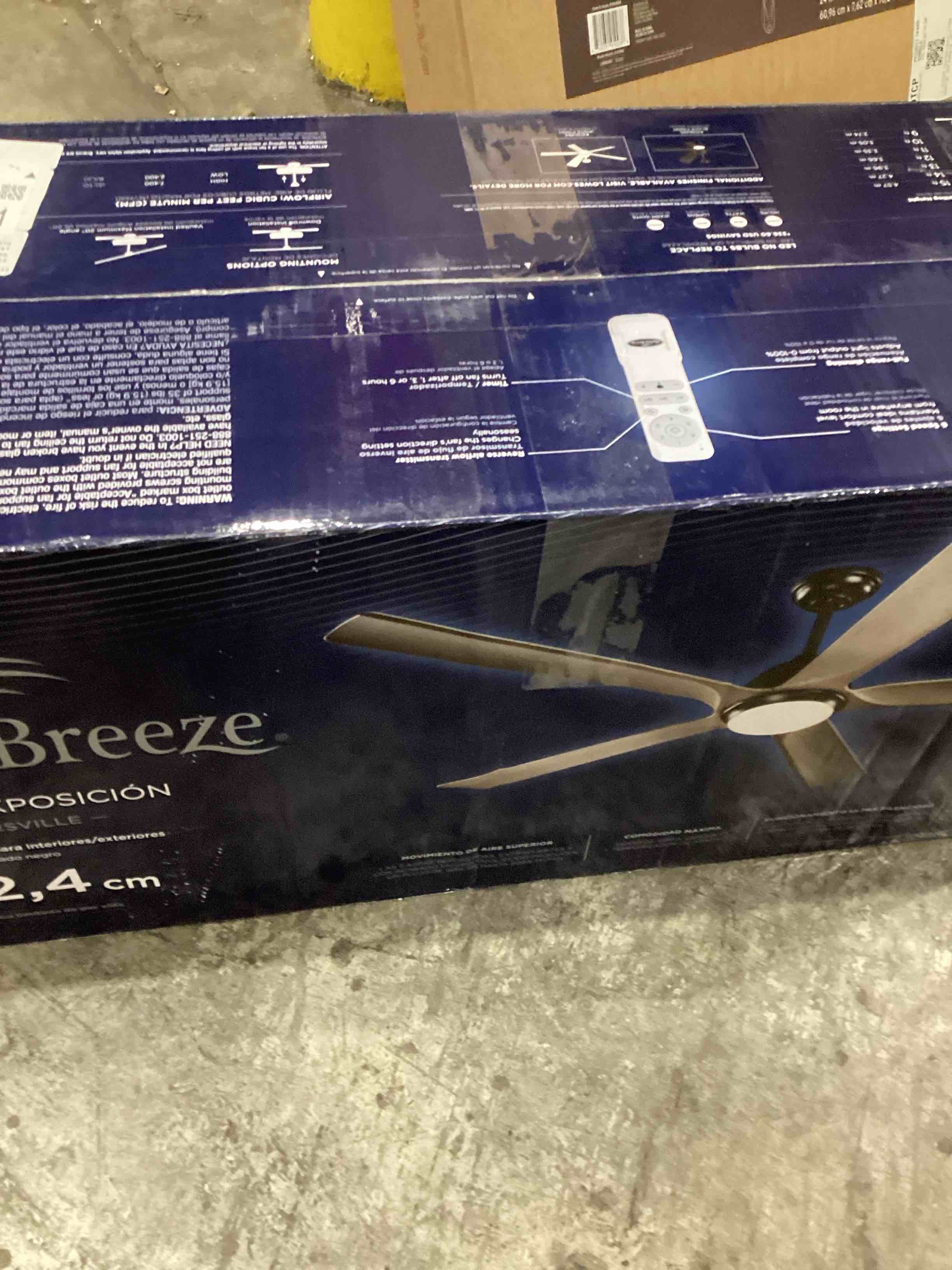 WAC Smart Fans Odyssey Indoor and Outdoor 5-Blade Flush Mount Smart Home Ceiling Fan 52in Matte Black with 3000K LED Light Kit and Remote Control Works with Alexa and iOS or Android App