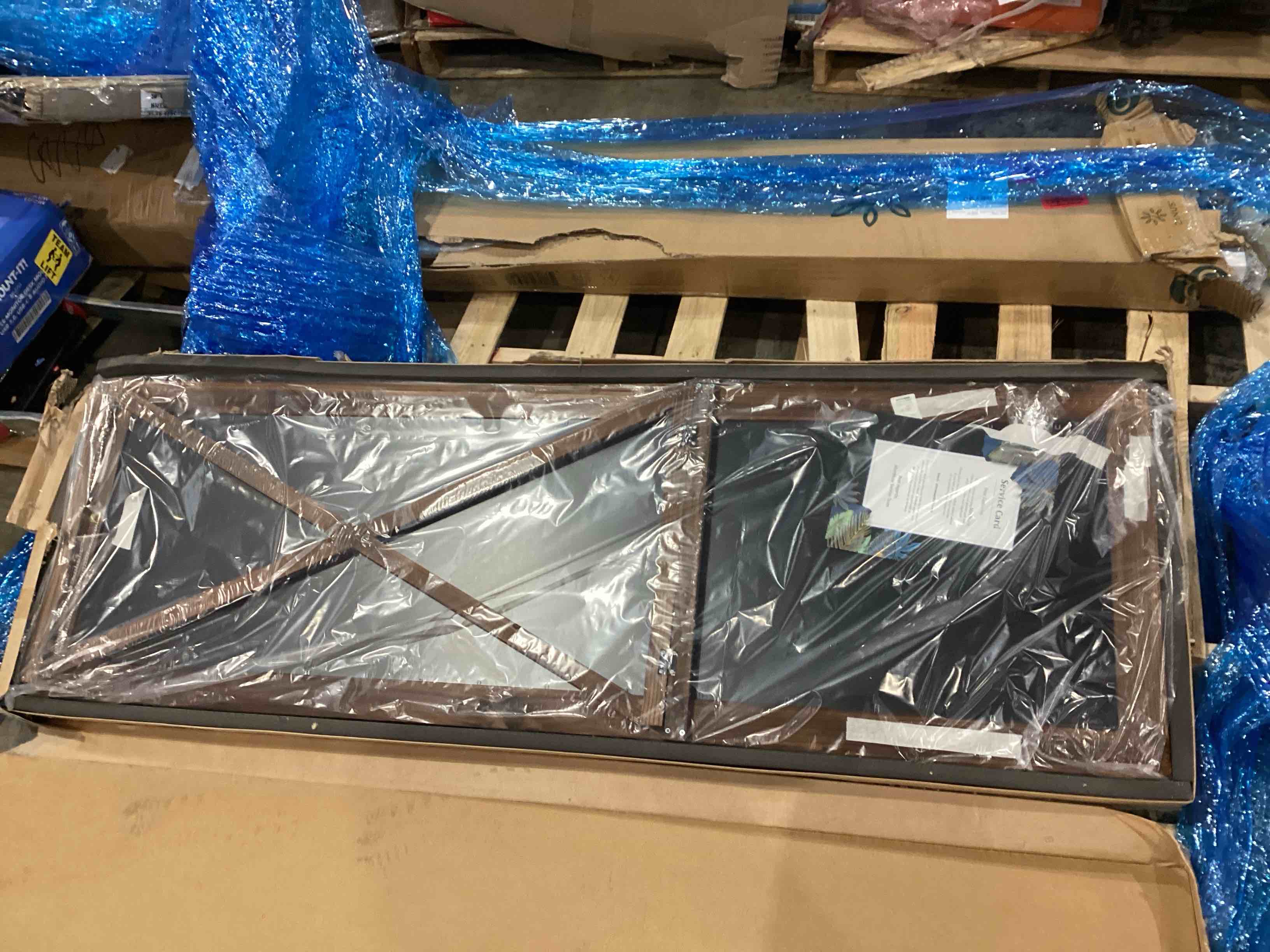 wood frame stand up w legs mirror