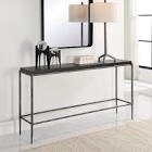 Caedance Console Table Large In Black Concrete