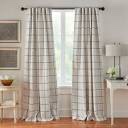 Laurene Checkered Blackout Rod Pocket Single Curtain Panel