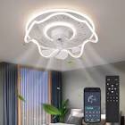 Gonnelli 17.7'' 7 - Blade Dimmable LED Flush Mount Ceiling Fan with Remote Control