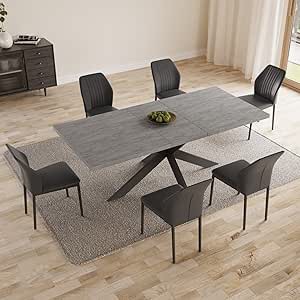 ( missing table and chair s ) only base )) Geigle Extendable Table Set ...