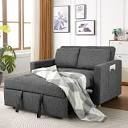 Dharius 68.5" Convertible Sofa Bed 3-in-1 Upholstered Sleeper Sofa Couch Bed with Cushions