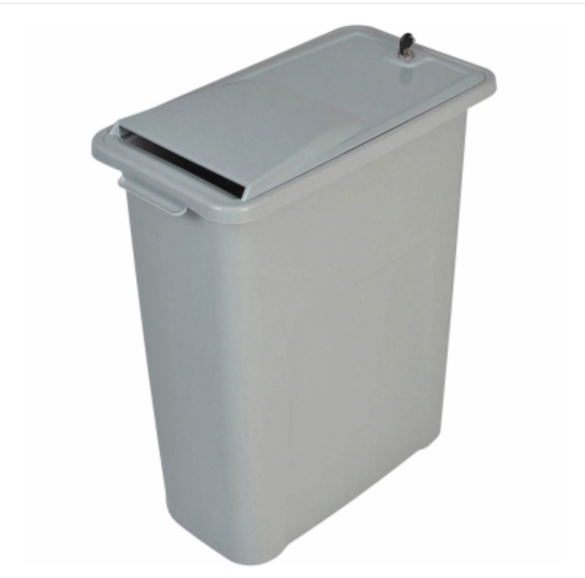 HSM Shredinator 30 Shred Bin (30shredll-44-720D), Blue, 23 Gallon