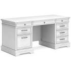Kanwyn Home Office Desk Left Facing Pedestal