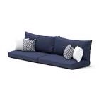 Outdoor Sunbrella Cushion Cover set for 88" Sofa