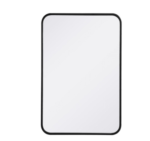 Nicolay Rounded Corner Metal Framed Wall Mirror