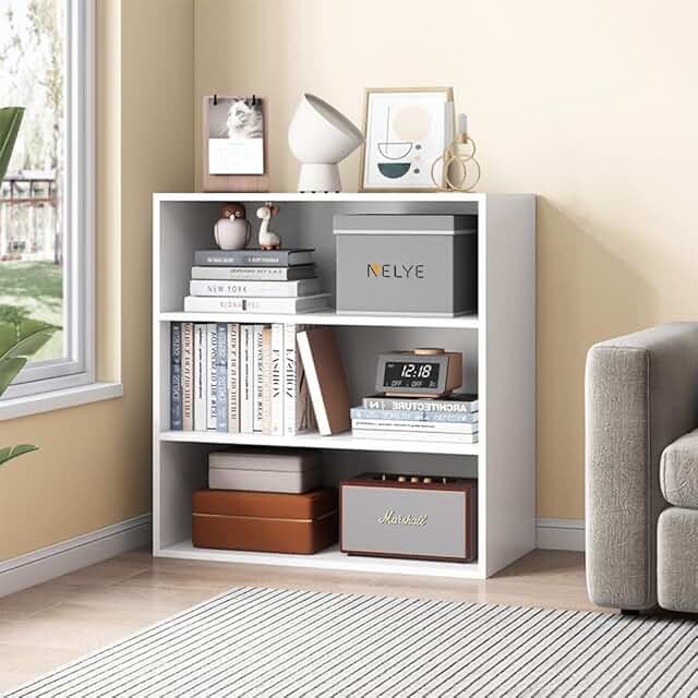 3 Shelf Bookcase White - Room Essentials