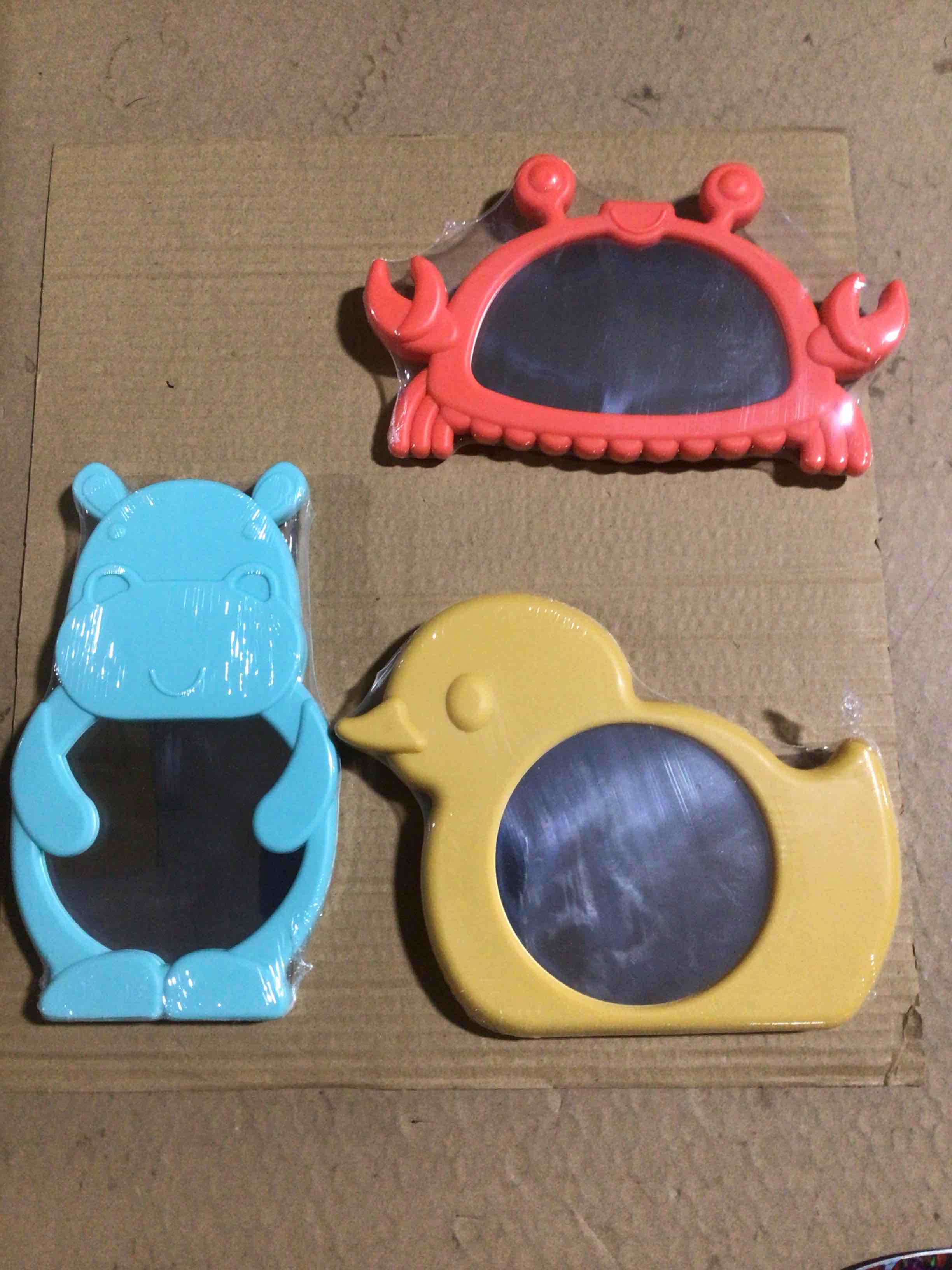8 Toddler Baby Bath Suction Animal Mirrors