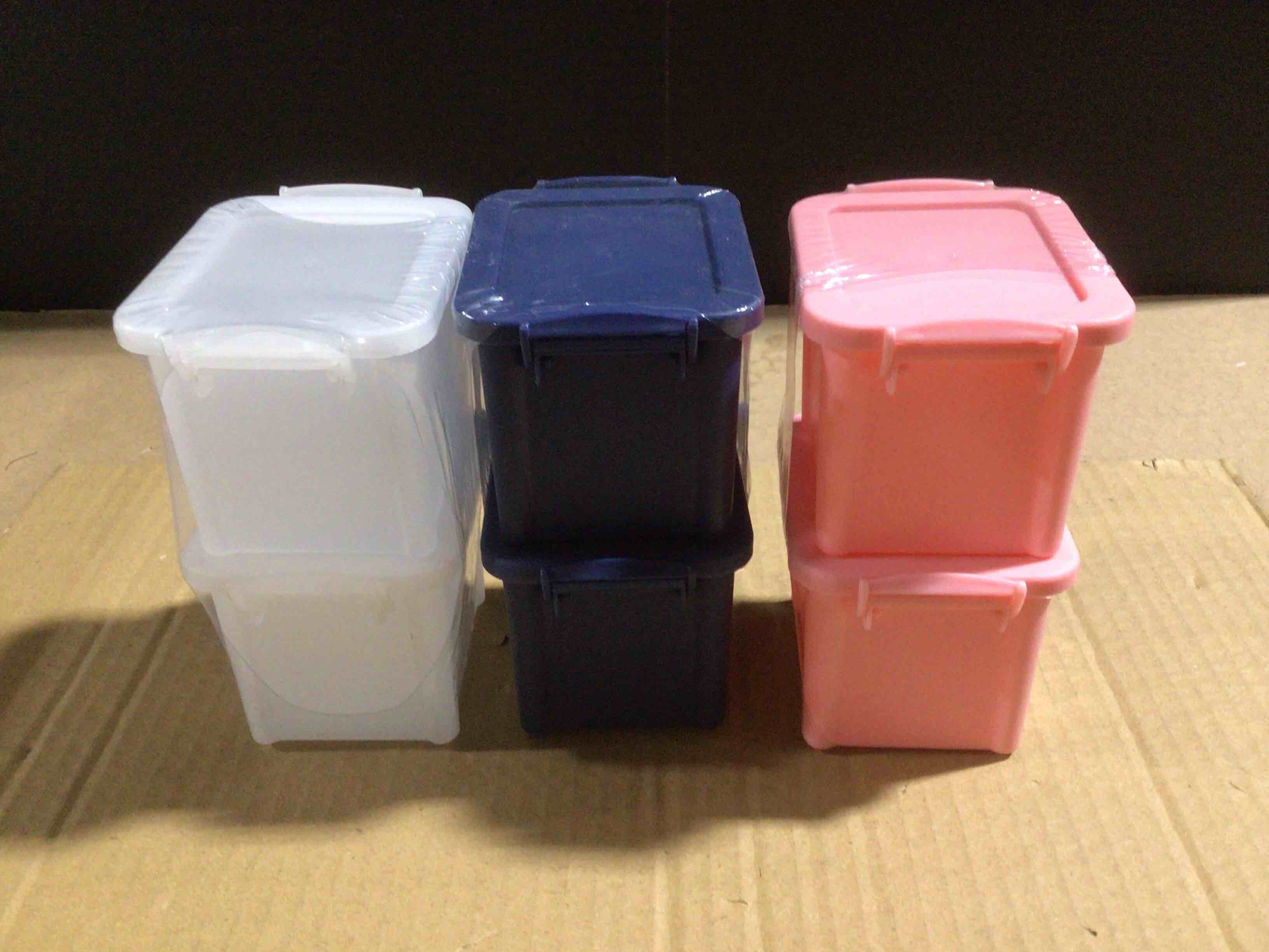 Case of 24 Mini Containers, Multiple Colors 