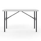 4 ft x 34 inch white folding table 