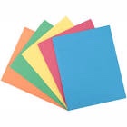 oxford twin-pocket folder  embossed leather grain paper  0.5  capacity  11 x 8.5  assorted colors  50/box