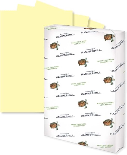 Hammermill Colors Multipurpose Paper 20 lbs 11  x 17  Canary 640177
