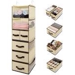 lv-365  fabric hanging shelves with drawers