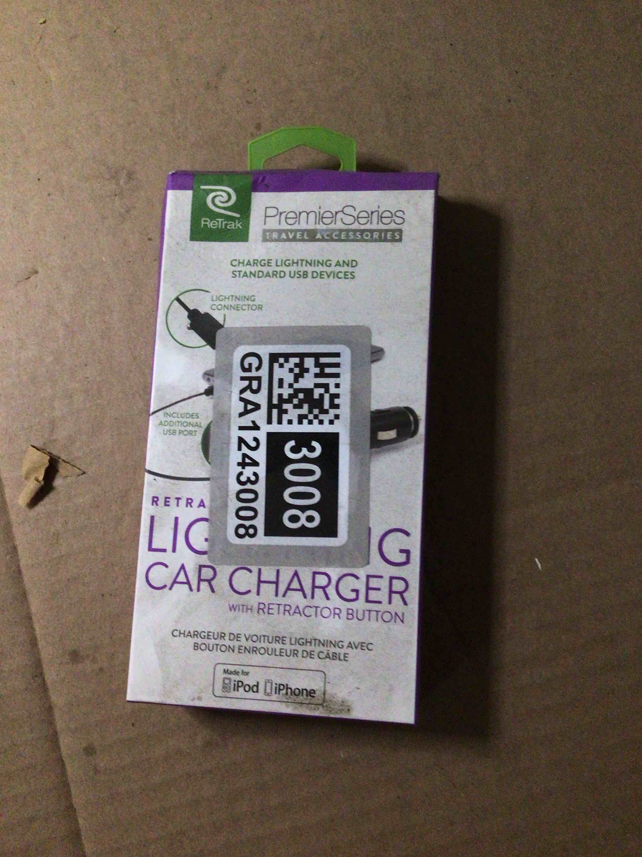 retrak etltcar lightning car charger