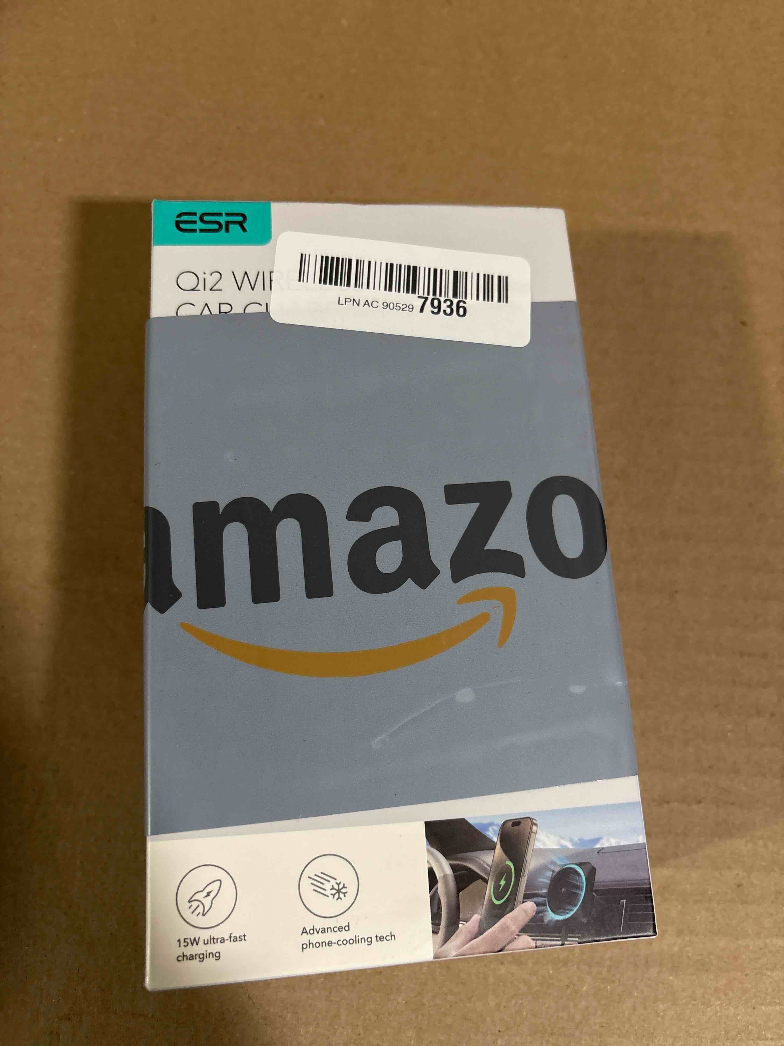 Condition photo showing New/Like New for ESR for Qi2 15W MagSafe Car Mount Charger with CryoBoost, Phone Cooling MagSafe Car Charger, Air Vent/Dashboard Wireless Charging for iPhone 17/16/15/14/13/12, S25 Series, Pixel 10, Fast Charger Qi2 15W - CryoBoost