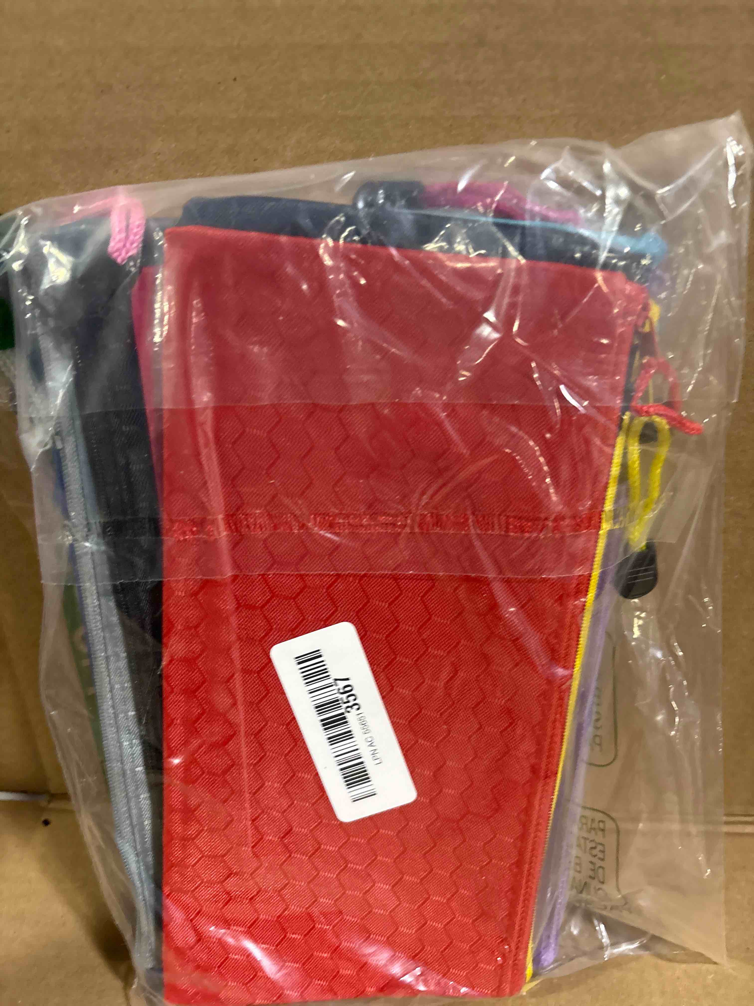 Condition photo showing New/Like New for Tamaki 12 Pack Zipper Pencil Pouch Pencil Bags, Zipper Pencil Pouches Bulk, Waterproof Pencil Case, for Organizing Storage Office Supplies Bills Cosmetics Travel Accessories
