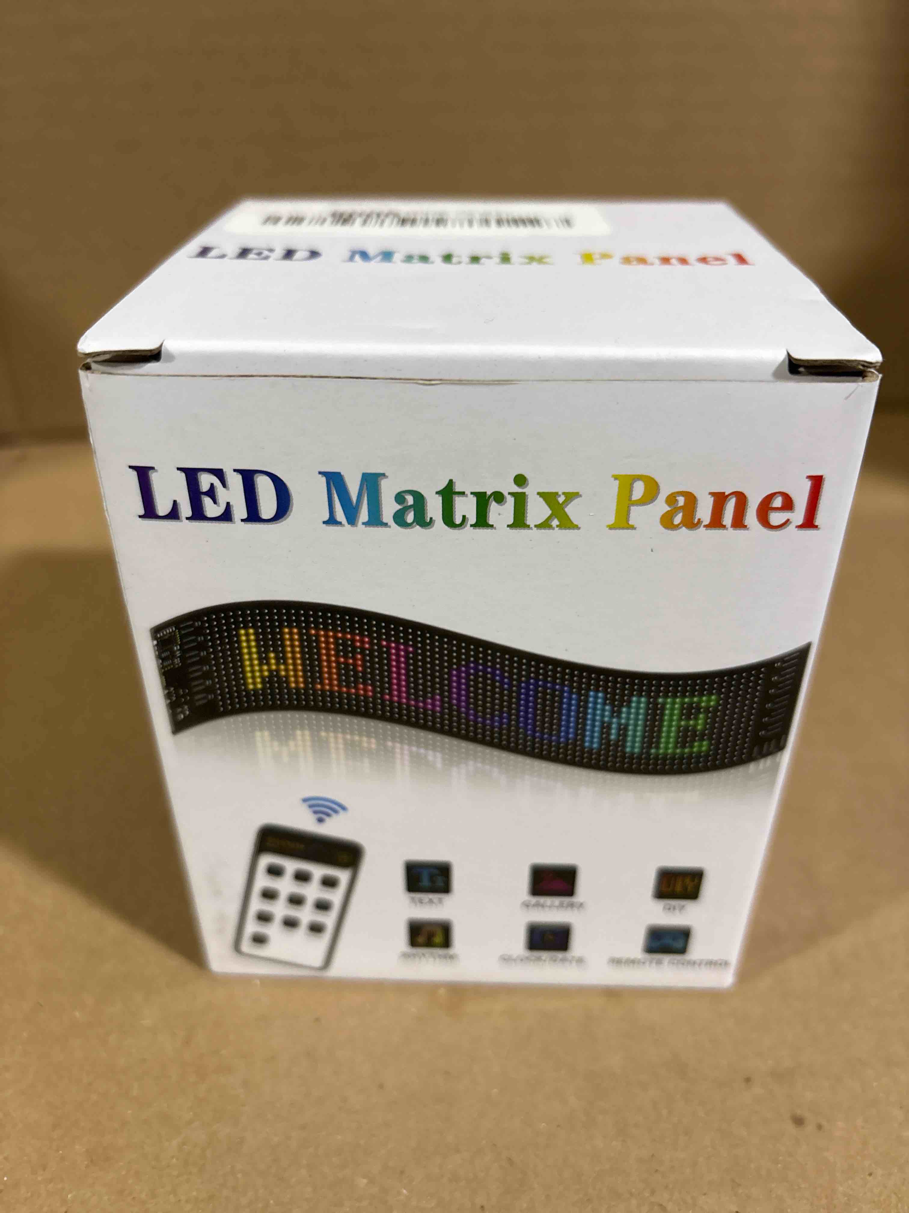 Condition photo showing New/Like New for Led Sign for Car Windshield, Programmable LED Scrolling Flexible Screen Digital Display, APP Control, Advertising LED Sign with Remote, DIY Pattern Animation (Black, 3"x7") Black 3"x7"