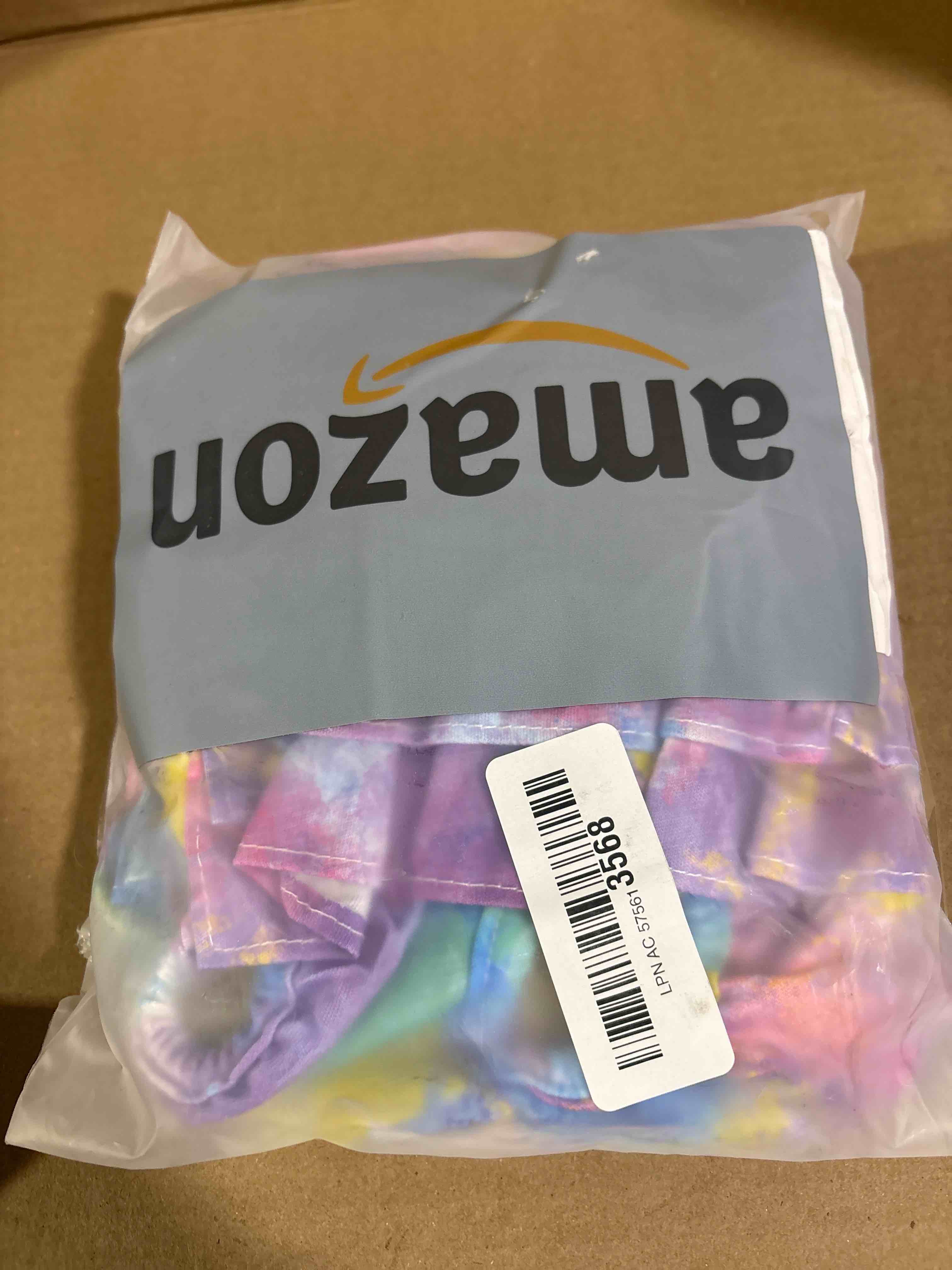 Condition photo showing New/Like New for Reusable Dog Diapers Female Medium Washable, Premium Doggie Diaper for Dogs, Pack of 3, Highly Absorbent Dog Diaper for Heat, Incontinence and Puppy Training(M) Multi Color Tie-Dye Medium