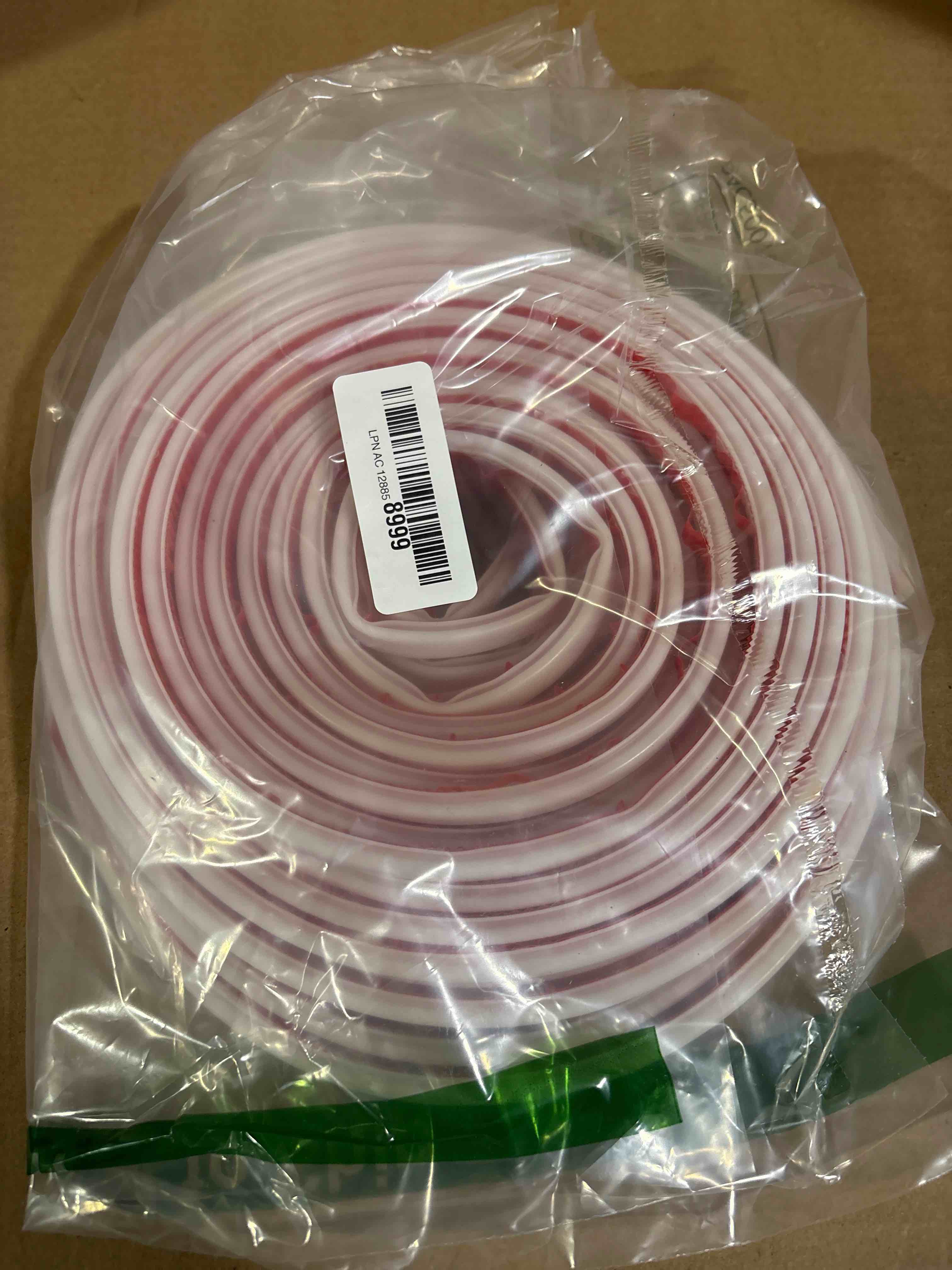 Condition photo showing New/Like New for Rubber Door Seal Strip 50 Ft Rubber D-Shape Weather Stripping Self-Adhesive Frame Seal for Exterior Front Doors Jamb House Entry Frame Easy Cut to Size - White 50FT White