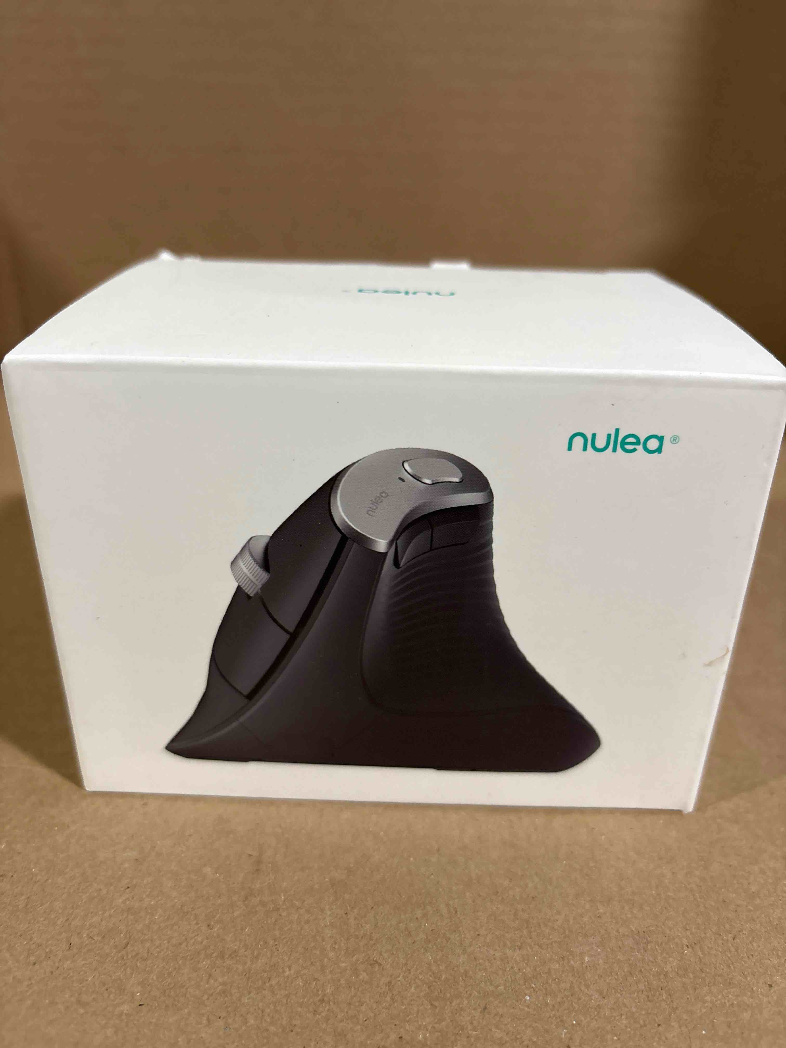 Condition photo showing New/Like New for Nulea M510 Vertical Mouse Wireless, Ergonomic Mouse for Comfy Tracking, 3 Adjustable DPI (800-1200-1600), 2.4G Wireless Vertical Mouse with 6 Buttons, Compatible with Windows, Mac OS, Laptop, PC, Grey