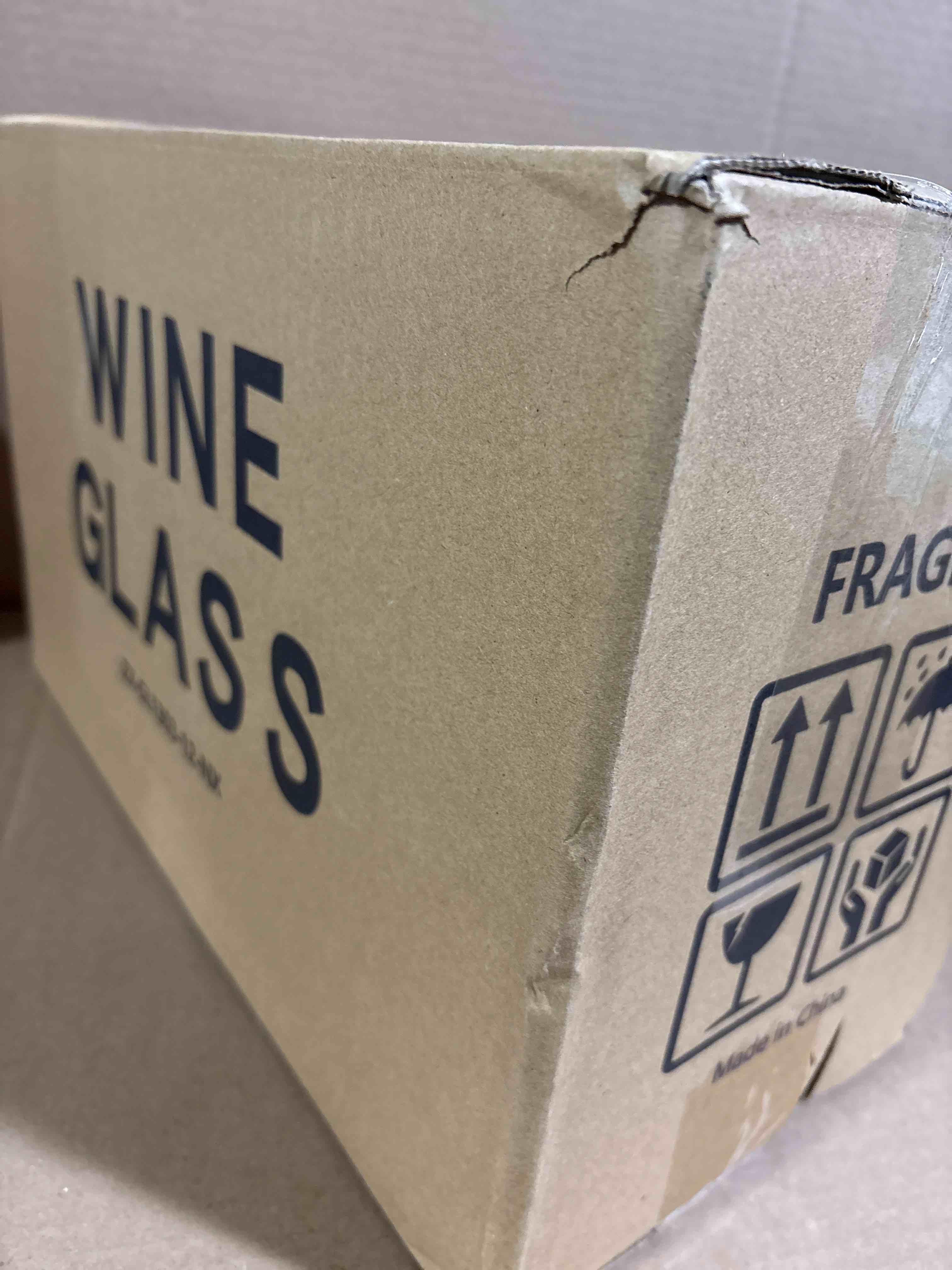 Condition photo showing New/Like New for Red/White Wine Glasses Set of 12, 12 oz Clear Wine Glasses with Stem, Dishwasher Safe 12 Count (Pack of 1)