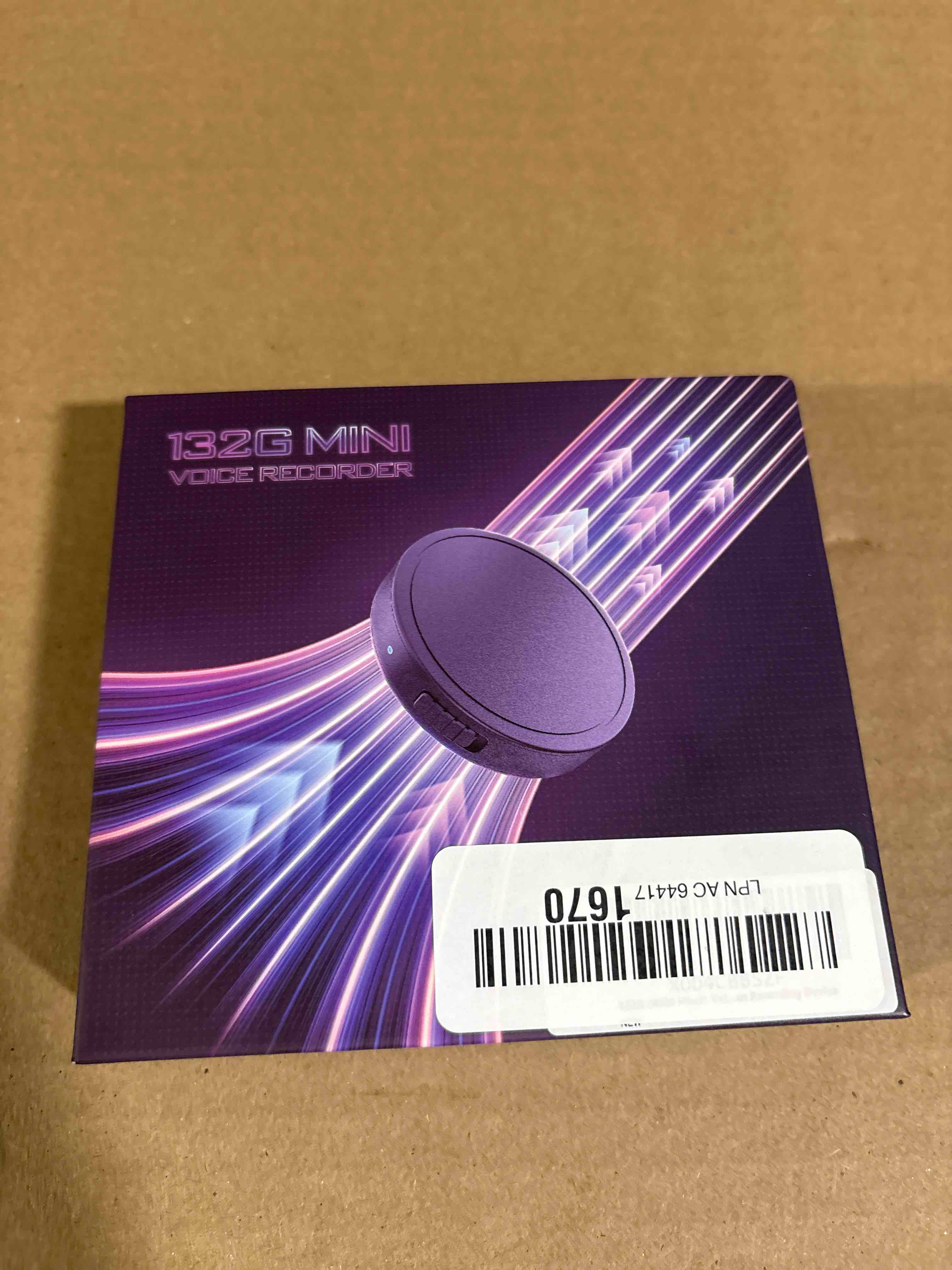 Condition photo showing New/Like New for 132G (9800 Hour) Voice Activated Recorder - Elasound Voice Recorder with AI-Intelligent Triple Noise Reduction, Portable Audio Recorder for Work, Lectures, Meetings, 100H Continuous Recording Device Black