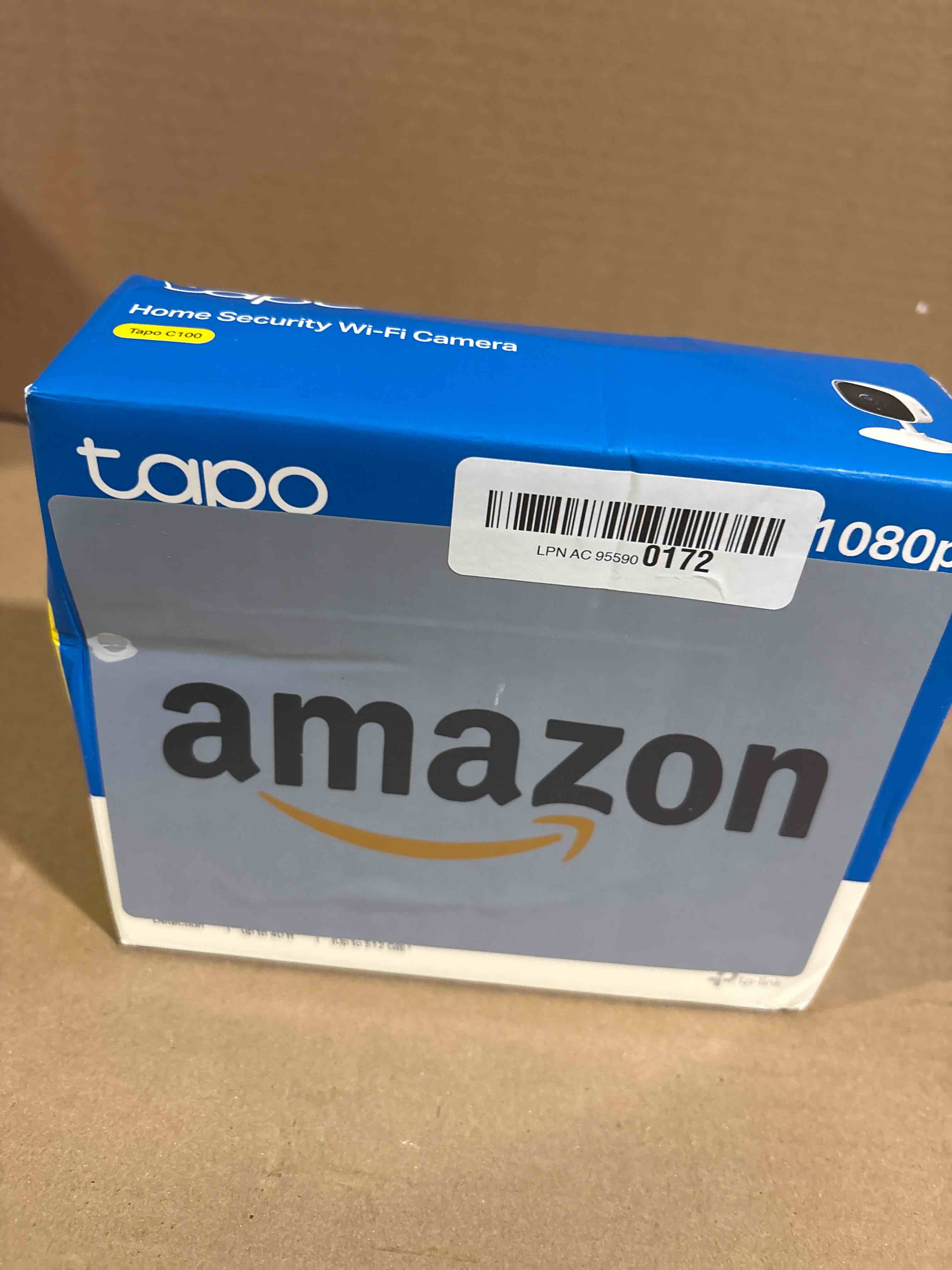 Condition photo showing New/Like New for Tapo TP-Link 1080P Indoor Security Camera for Baby Monitor, Dog Camera w/Motion Detection, 2-Way Audio Siren, Night Vision, Cloud & SD Card Storage, Works w/Alexa & Google Home C100 Indoor White 1-Pack