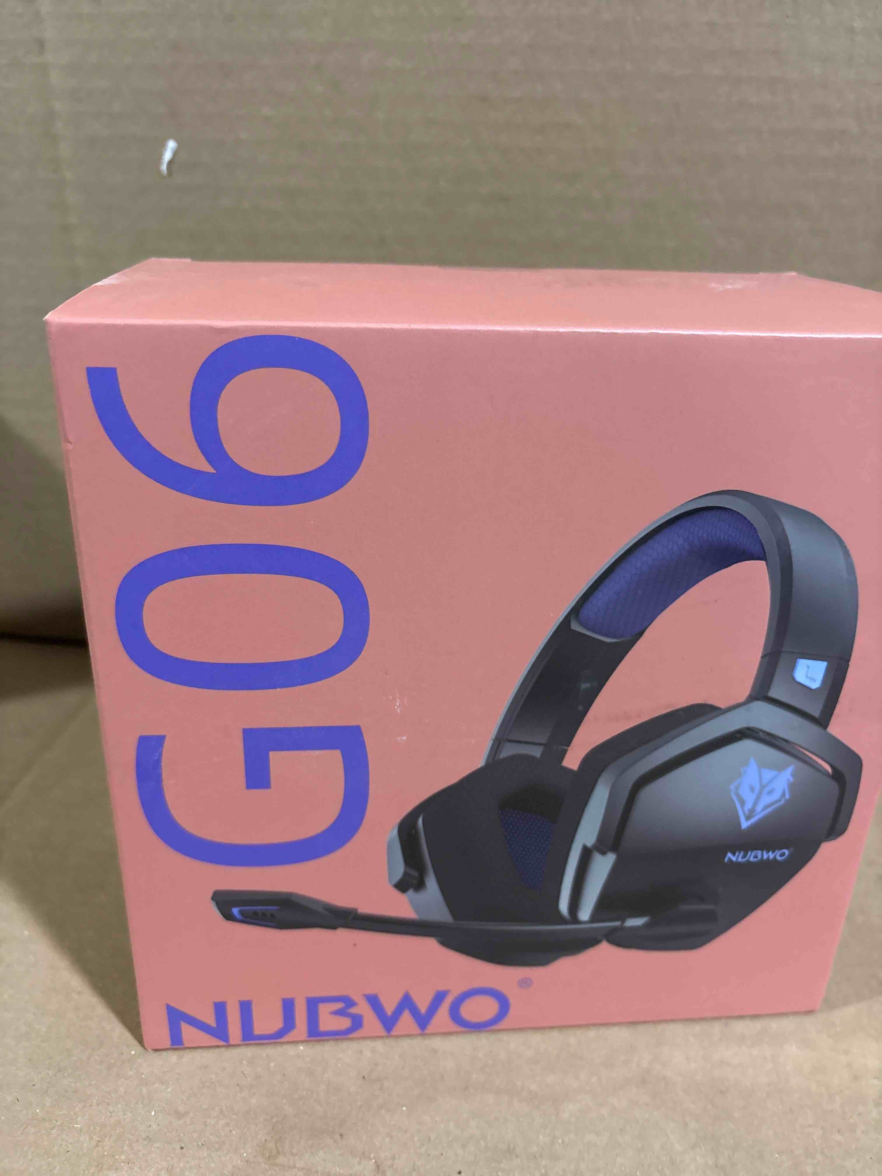 Condition photo showing New/Like New for NUBWO Wireless Gaming Headset with Mic for Ps5 Ps4 PC, Zero Interference, 100-Hour Battery All-Day Play, 23ms Sync? for Fortnite & Call of Duty/FPS Gamers, Triple Mode All Devices Compatible - Blue