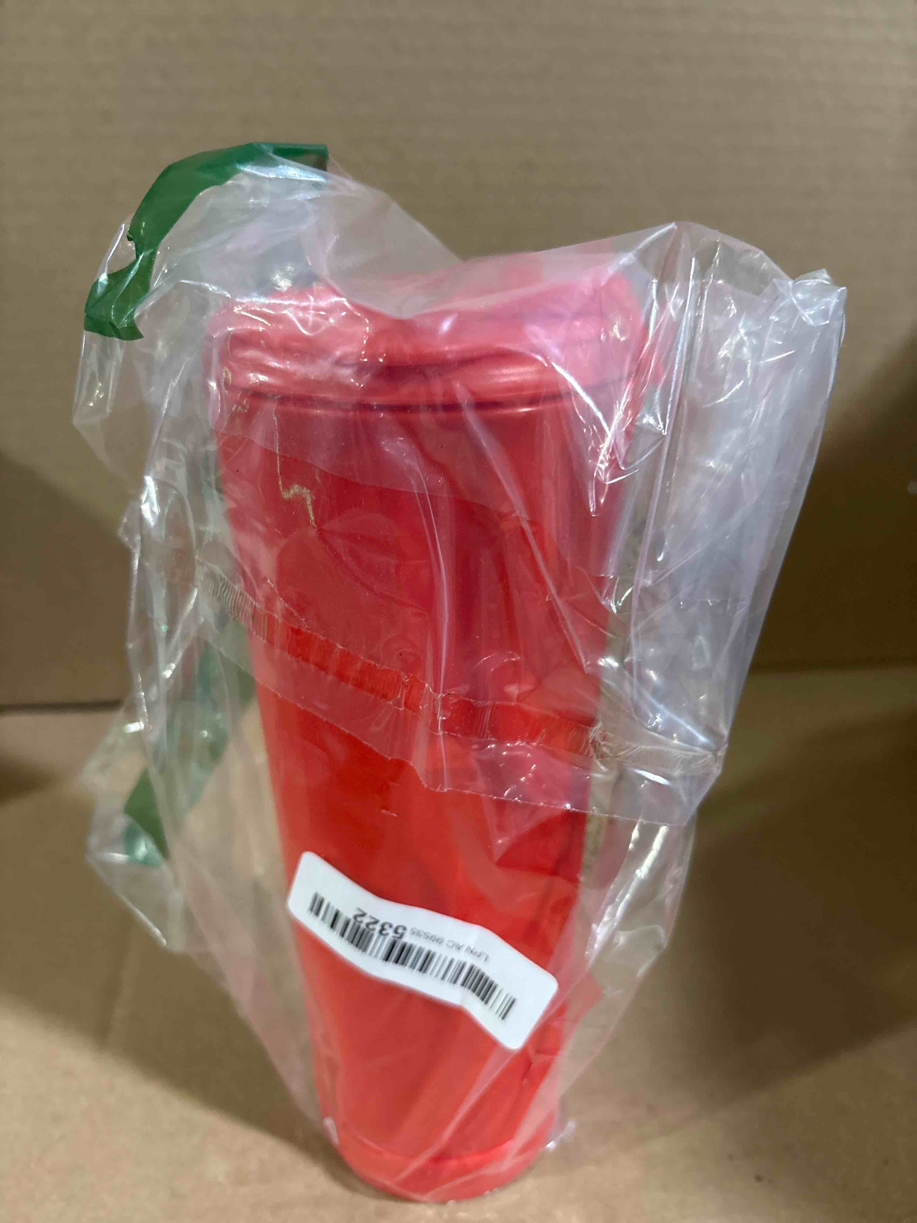 Condition photo showing New/Like New for 20 oz Cup with Horn - The Perfect Tumbler for Sports Fans - Reusable Water Bottle Ideal for Cheering at Game day, Tailgating, Celebration. (Red)