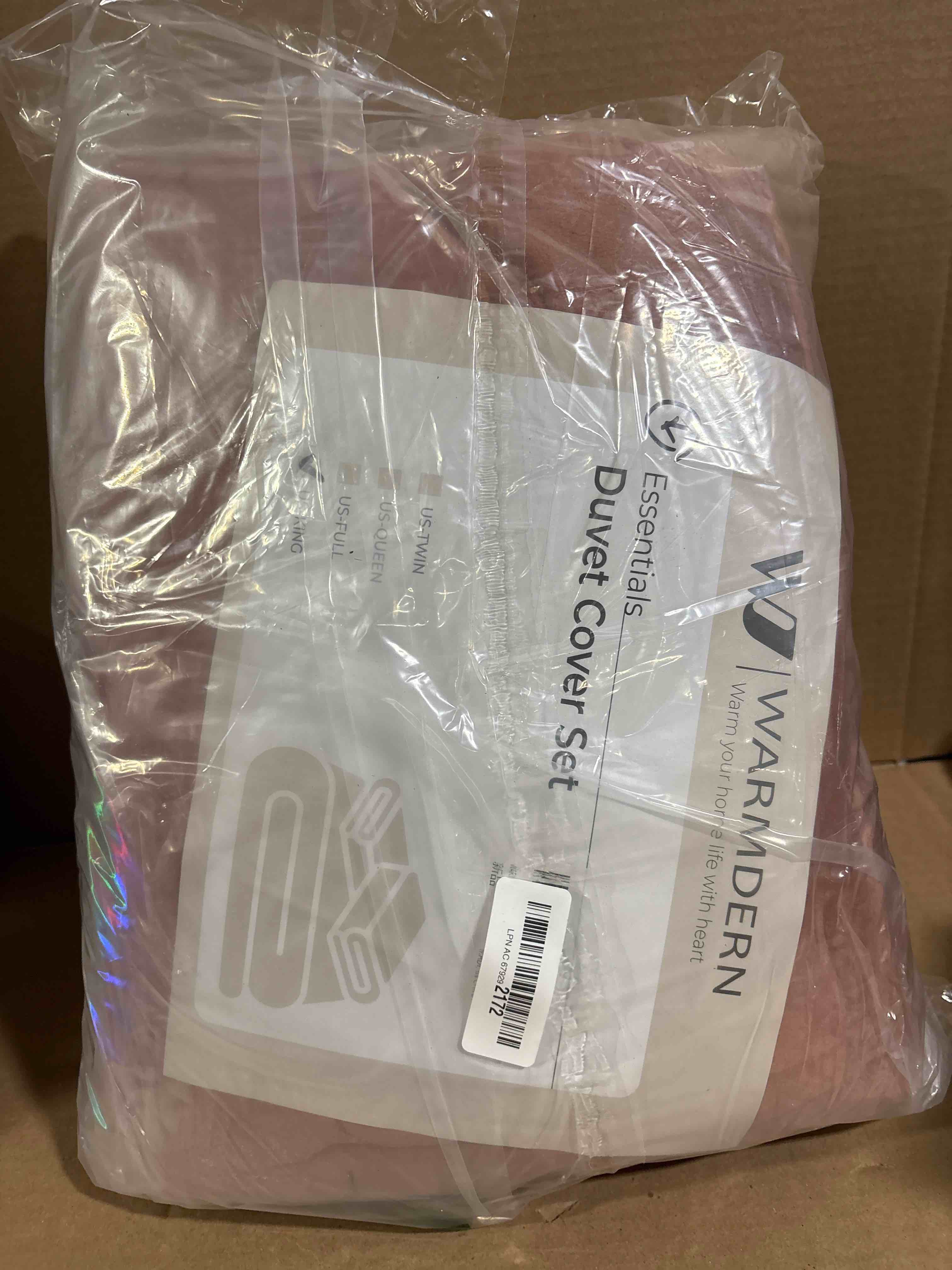 warmdern duvet cover set king pink 