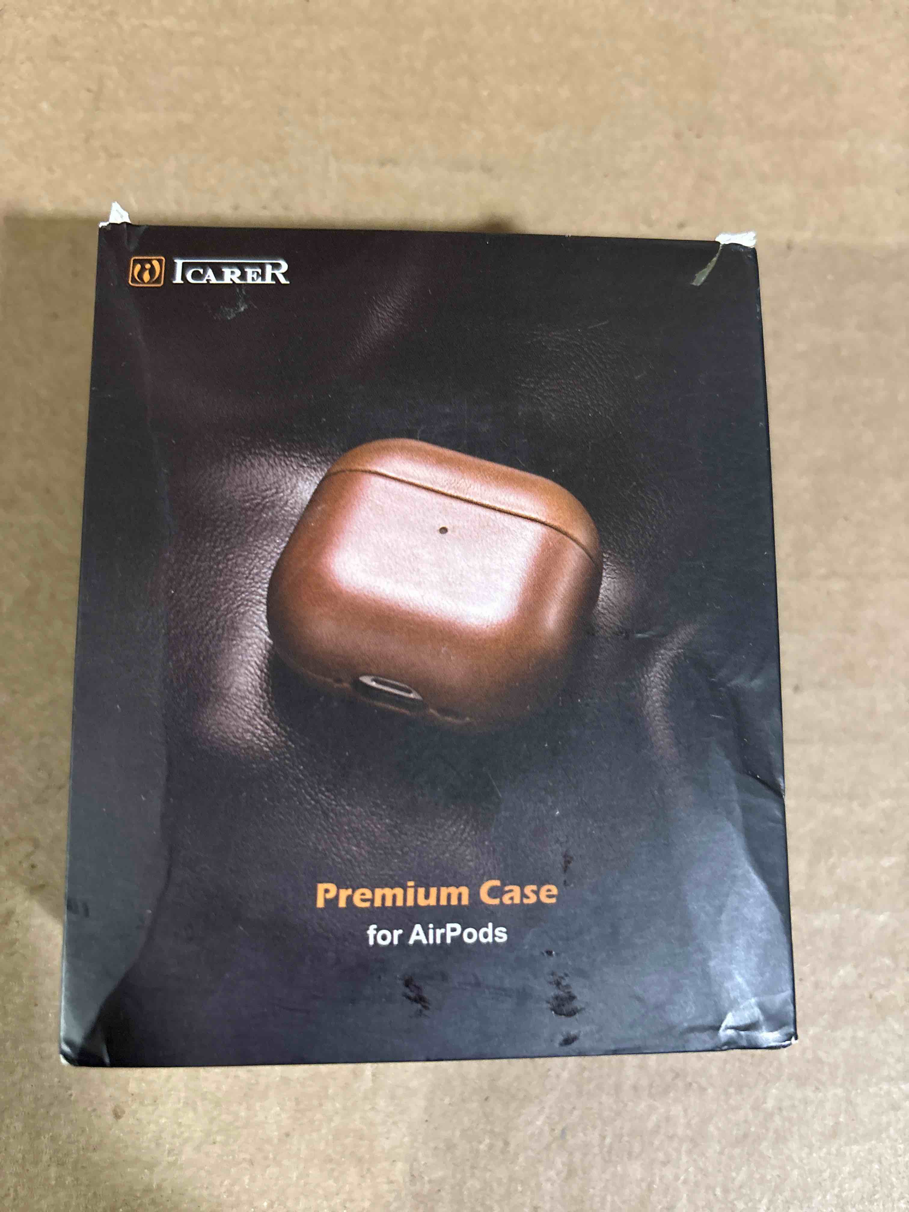 icarer AirPods Pro 3 genuine leather case