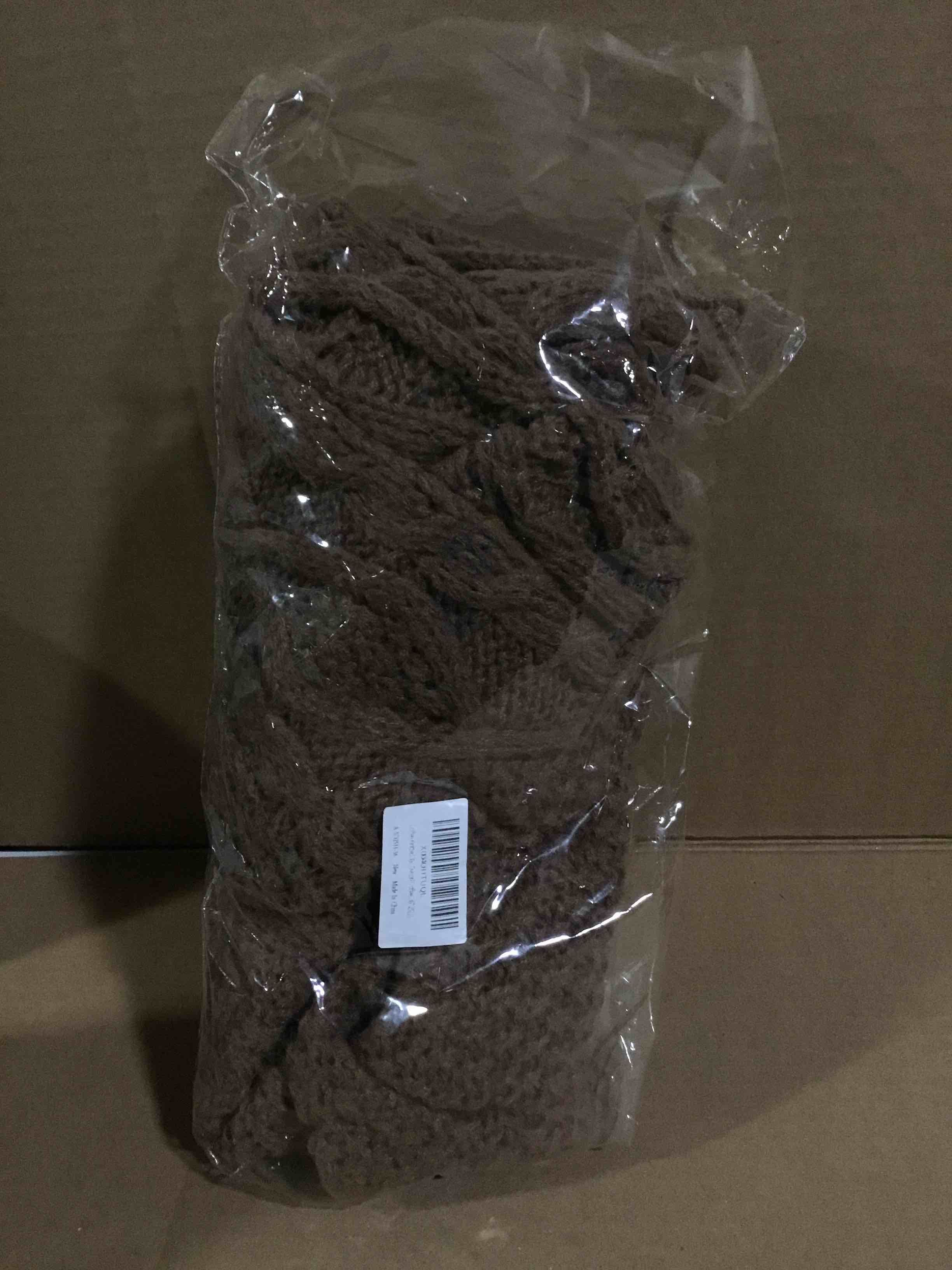 coffee knitted scarf 