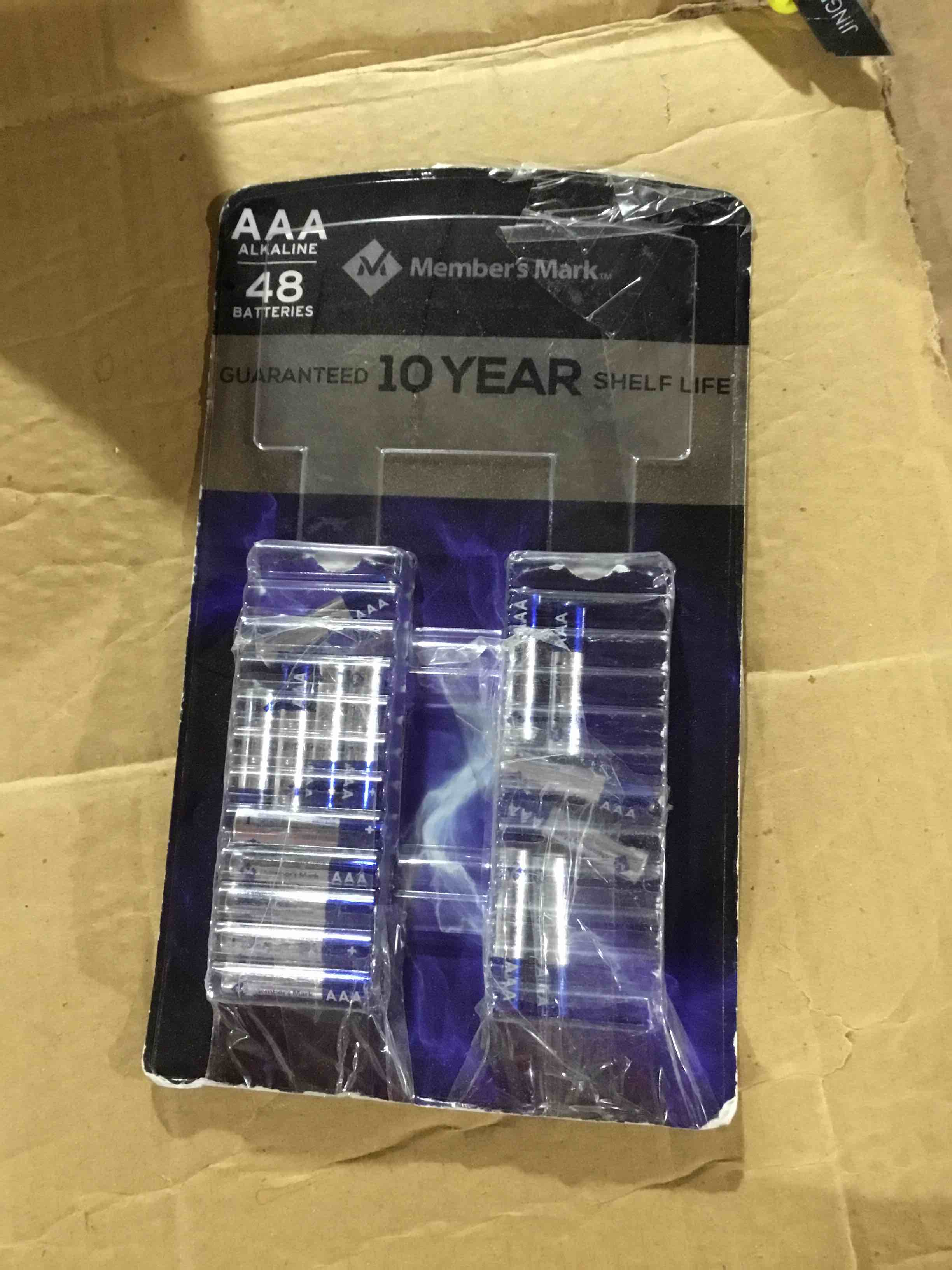 Condition photo showing As Is for Member's Mark Alkaline AAA Batteries (48 Pack)