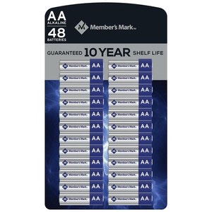 Member's Mark Alkaline AAA Batteries (48 Pack)