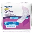 Equate Options Women s Moderate-Regular Incontinence Pads  72 count