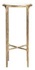 SAFAVIEH Couture Home Collection Jessa Brass Metal/Tempered Glass Top Tall Round End Table (Fully Assembled)
