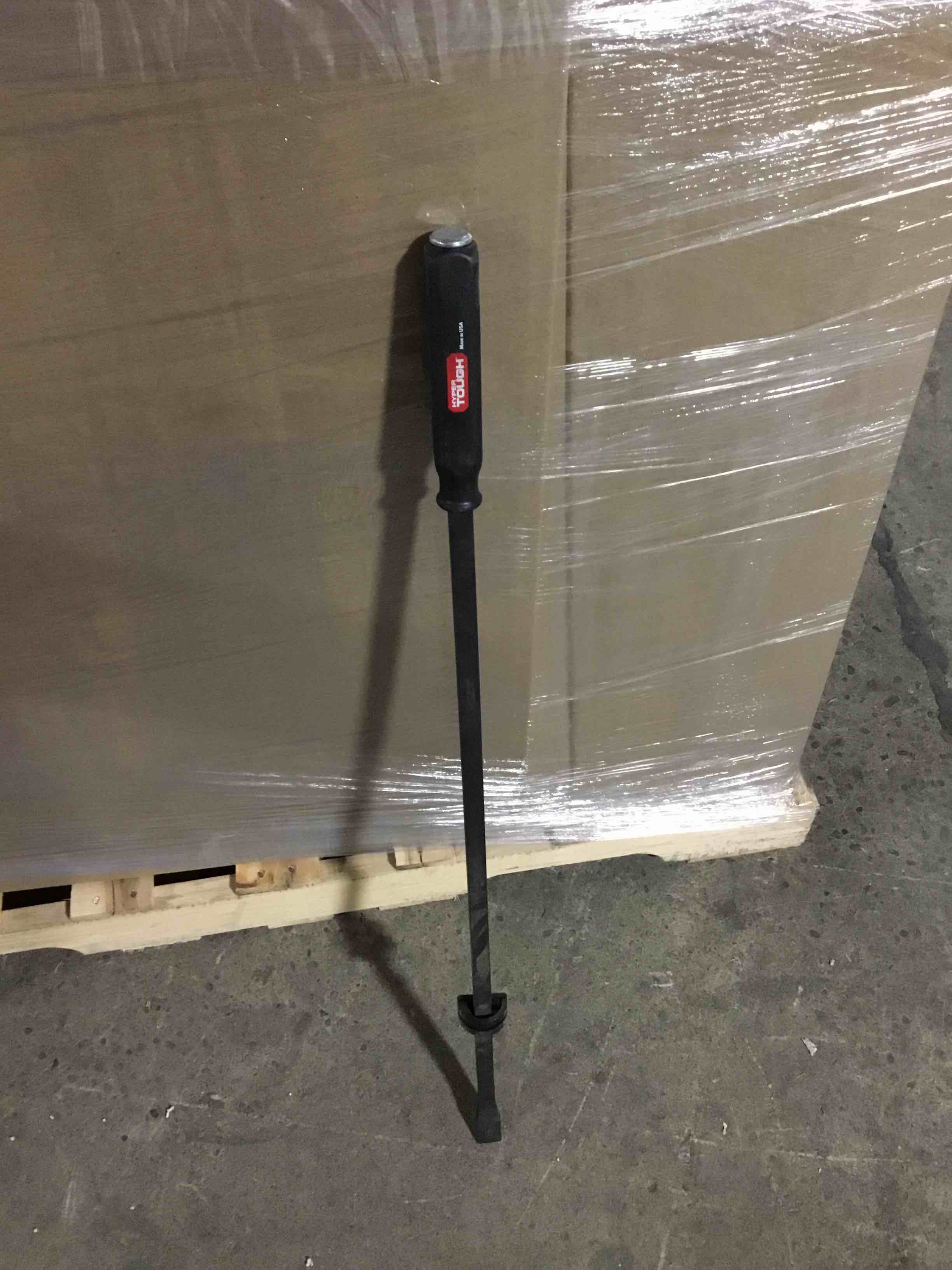 Condition photo showing New/Like New for Hyper Tough 17" Steel Pry Bar Tool with Metal Striking Cap, New