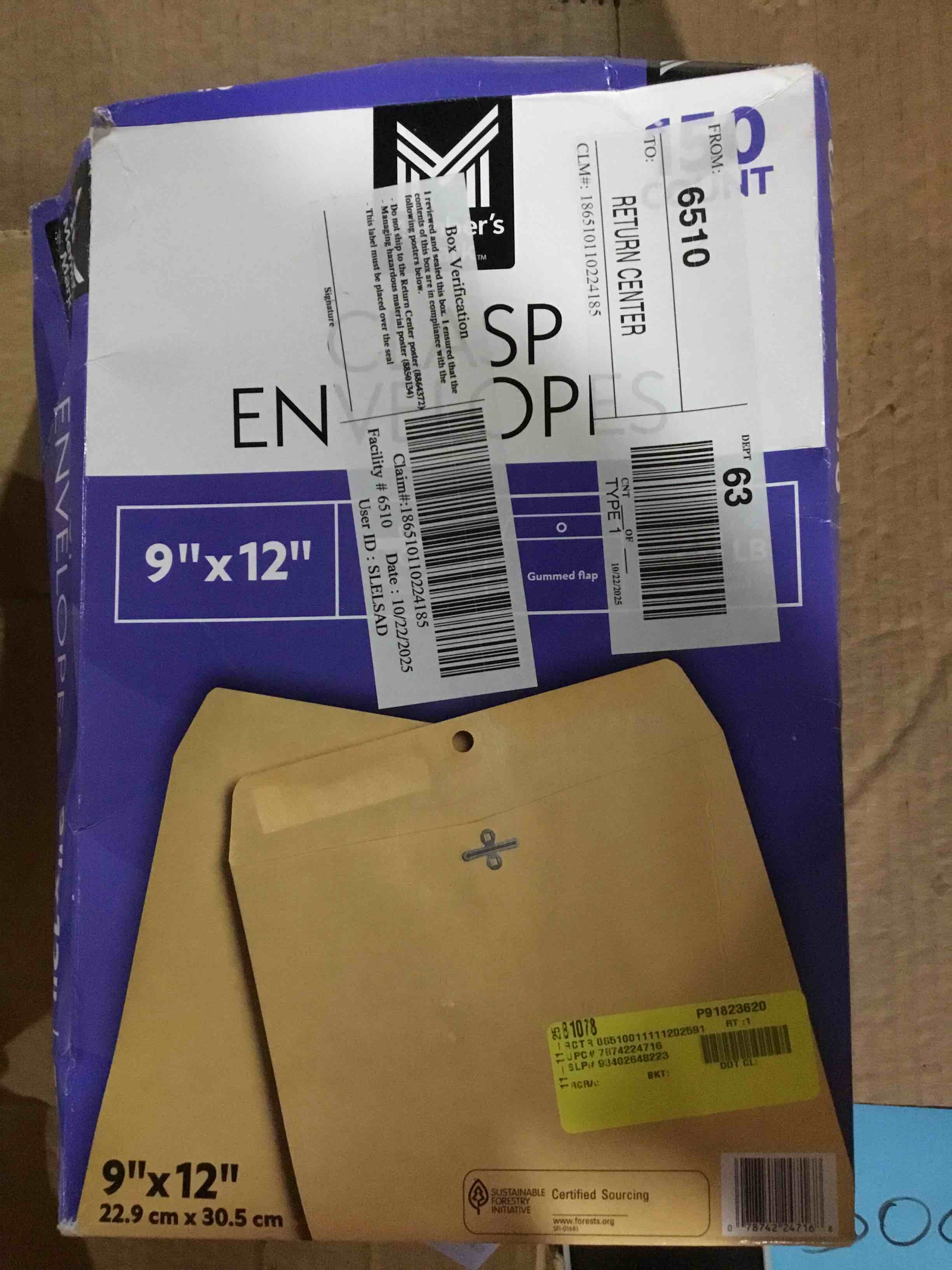 Condition photo showing Good Condition for Member's Mark Clasp Envelope 9' x 12' (150 ct.)