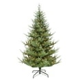 6.5 ft pre-lit hillside spruce artificial tree with 300 warm white led lights