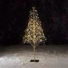 4' Pre-Lit Starburst Gold Artificial Christmas Tree with 500 Warm White Twinkling LED Lights, by Holiday Time