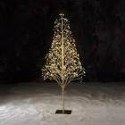 4' Pre-Lit Starburst Gold Artificial Christmas Tree with 500 Warm White Twinkling LED Lights, by Holiday Time